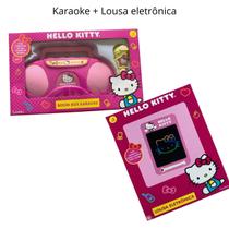 Lindo Kit da Hello Kitty Karaokê + Lousa Eletrônica Tablet