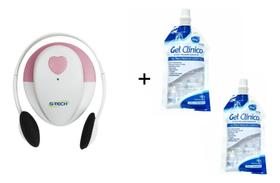Lindo Monitor Fetal Doppler Angel Sounds Ouvir O Bebê + 2 Géis Clínico Condutor 100g Lindo Monitor Fetal Doppler Angel Sounds Ouvir O Bebê + 2 Géis Clínico Condutor 100g