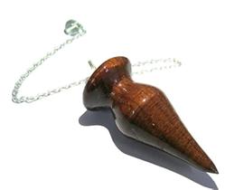 Lindo pêndulo radiestésico de madeira CRYSTALMIRACLE para cura, pêndulo metafísica de adivinhação, pedra preciosa, cristal, reiki, feng shui, meditação, presente para homens e mulheres