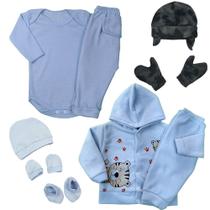 Lindo Presente Kit 9 Pçs Roupinha De Bebê Masculino Feminino Lindo Presente Kit 9 Pçs Roupinha De Bebê Masculino Feminino