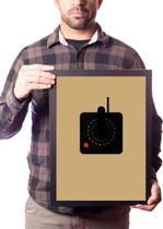 Lindo Quadro A3 Game Retrô Controle Atari