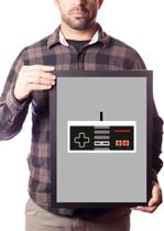 Lindo Quadro A3 Game Retrô Controle Nes