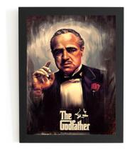 Lindo Quadro Arte Don Corleone Godfather Unica 44x33cm