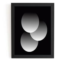 Lindo Quadro Arte Geometrica Multiplas Luas 44x32cm Lindo Quadro Arte Geometrica Multiplas Luas 44x32cm