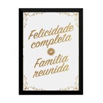 Lindo Quadro Arte Tipografica Motivacional Familia 42x29cm Lindo Quadro Arte Tipografica Motivacional Familia 42x29cm