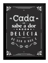 Lindo Quadro Arte Tipografica Motivacional Grande 42x29cm