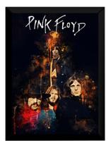 Lindo Quadro Banda Pink Floyd Arte Pintura Digital 42x29cm