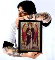 Lindo Quadro Decorativo Arte Arcanjo Uriel 42x29cm Lindo Quadro Decorativo Arte Arcanjo Uriel 42x29cm