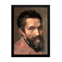 Lindo Quadro Decorativo Arte Classica Michelangelo Autoretra