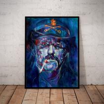 Lindo Quadro Decorativo Arte Lemmy Kilmister Motorhead 42x29