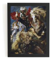 Lindo Quadro Decorativo Arte So Jorge E O Drago 42x29cm Lindo Quadro Decorativo Arte So Jorge E O Drago 42x29cm