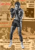 Lindo Quadro Decorativo Boxe Eder Jofre O Galo De Ouro Arte