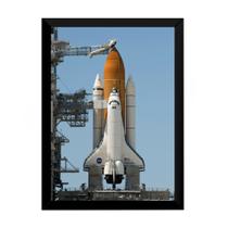 Lindo Quadro Decorativo Onibus Espacial Nasa 42x29cm