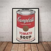 Lindo Quadro Decorativo Pop Art Andy Warhol A Lata 42x29cm