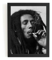 Lindo Quadro Decorativo Reggae Bob Marley Grande 42x29cm
