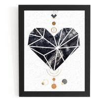 Lindo Quadro Gemotrico Coração Presente Perfeito Para Mães