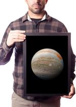 Lindo Quadro Planeta Jupiter Poster Moldurado