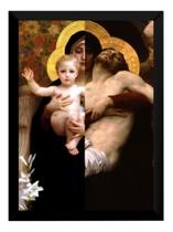 Lindo Quadro Split Arte Wilian Adolphe Bouguereau 42x29cm