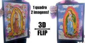 Lindo Quadro Virgem De Guadalupe Arte Católica 3d Lenticular
