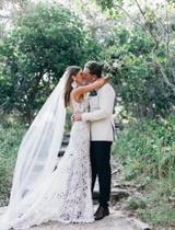 Lindo Véu Noiva 4 Metros 1 Camada Mantilha Longo V21