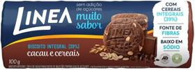 Linea biscoito integ cacau e cereais 100g