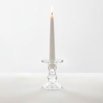 Linea Castiçal Vidro 10,5cm Transparente Decor Luxo Plus Linea Castiçal Vidro 10,5cm Transparente Decor Luxo Plus