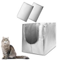 Liner F compatível com a caixa sanitária Modkat Flip Forros reutilizáveis para caixa sanitária flip Forro F para caixa sanitária para gatos (pacote com 2)