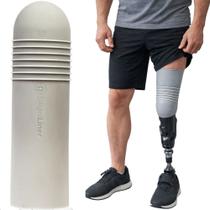 Liner Transtibial Encaixe da Prótese Coto Flexível Silicone 280mm C/ Anéis de Vedação