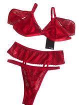 Lingerie alcinha cint alta verm M