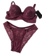 Lingerie Basic Renda Vinho M