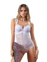 Lingerie Body Renda Guippir Bojo Alça Trabalhada Sedutor Lingerie Body Renda Guippir Bojo Alça Trabalhada Sedutor