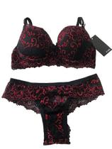 Lingerie Bordado Preto/Vermelho M Lingerie Bordado Preto/Vermelho M