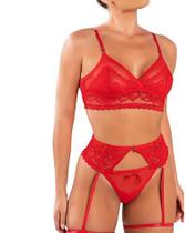 Lingerie Cinta Liga Vermelho M Lingerie Cinta Liga Vermelho M