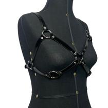 Lingerie Couro Harness Feminino Peito Dominadora Preto Vinil PVC Latex Dominatrix Gótico Dark Fashion Lingerie Couro Harness Feminino Peito Dominadora Preto Vinil PVC Latex Dominatrix Gótico Dark Fashion