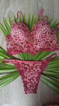 Lingerie fino rubi com marfim. Tam. G