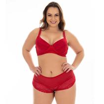 Lingerie Plus Size Sexy Renda Sutiã Bojo Reforçado Sensual