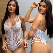 Lingerie sexy Body Arrastão com Strass Sensual Transparente Lingerie sexy Body Arrastão com Strass Sensual Transparente