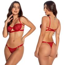 Lingerie Sexy Conjunto Lingerie Push-up Sensual Renda