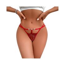 Lingerie Sexy Feminina Com Bordado Floral Vermelho, Tanga Elegante E Macia