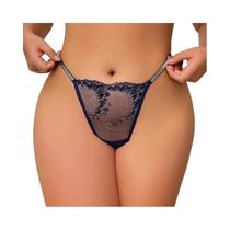 Lingerie Sexy plus Size Para Mulheres, G-string Bordado Brilhante, Tanga Confortável