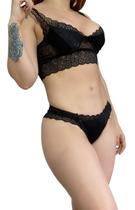 Lingerie Sutiã e Calcinha Rendado Conjunto C46