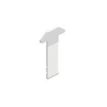 Lingueta Alumiconte Fecho Concha 40mm em Inox Reta LIN04