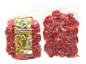 Linguiça Calabresa Fatiada Curada C/ Pimenta Dicallani 250g.