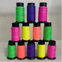 Linha 100 jds. para Pipa e Raias, kit 12 unidades, Fluorescente, Linhas Extra Forte, Fio 10 Pipas