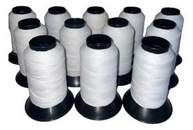 Linha 400 jds Branca para pipa, kit 12 unidades, Extra forte, fio 10, Algodão Glacê, Linhas, Pipas, Raias, Empinar