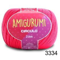 LINHA AMIGURUMI 125 G COR 3334 TULIPA VERMELHA - Fio de Algodão Mercerizado