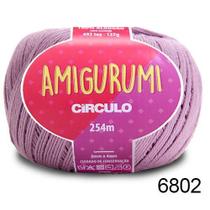 Linha amigurumi 125 g cor 6802 malva lilás