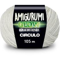 Linha Amigurumi Glow 105m 50g Branco 0010 Círculo - Circulo