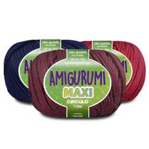 Linha Amigurumi Maxi Círculo Para Crochê 114m - Cores