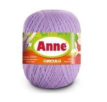 Linha Anne 500 Metros de 295 TEX e 100% Algodão Circulo para Crochê, Tricô, Bico, Barra, Artesanato e Amigurumi
